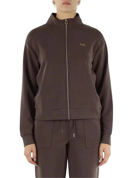 Felpa Ea7 Donna - Cioccolato