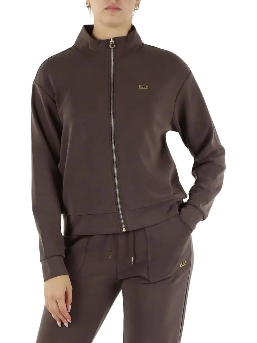 Felpa Ea7 Donna - Cioccolato