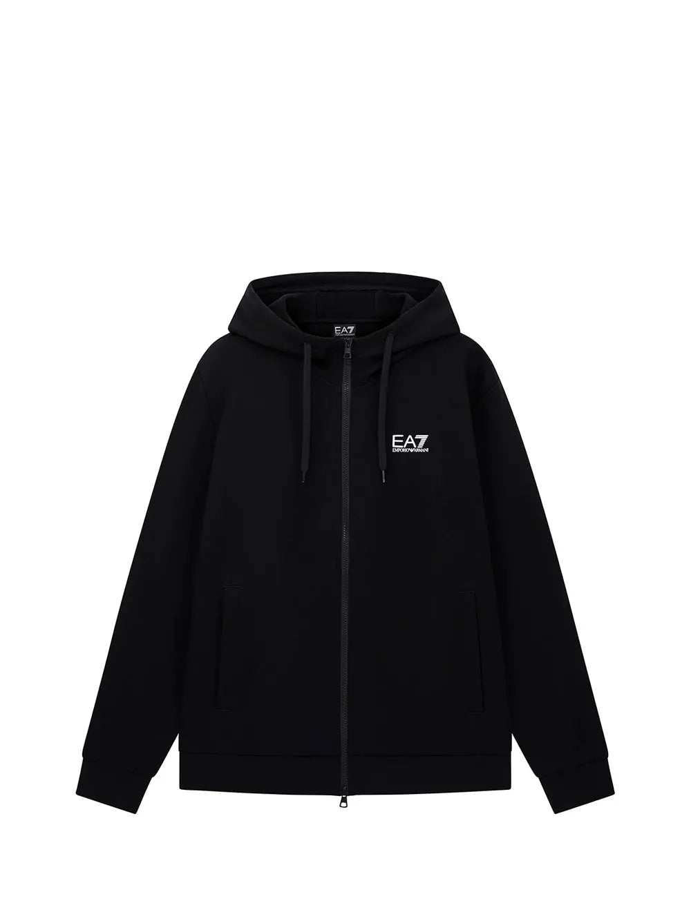 Felpa Ea7 ZIP CAPPUCCIO TRAIN CORE Uomo - Nero