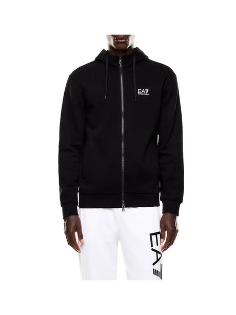 Felpa Ea7 ZIP CAPPUCCIO TRAIN CORE Uomo - Nero