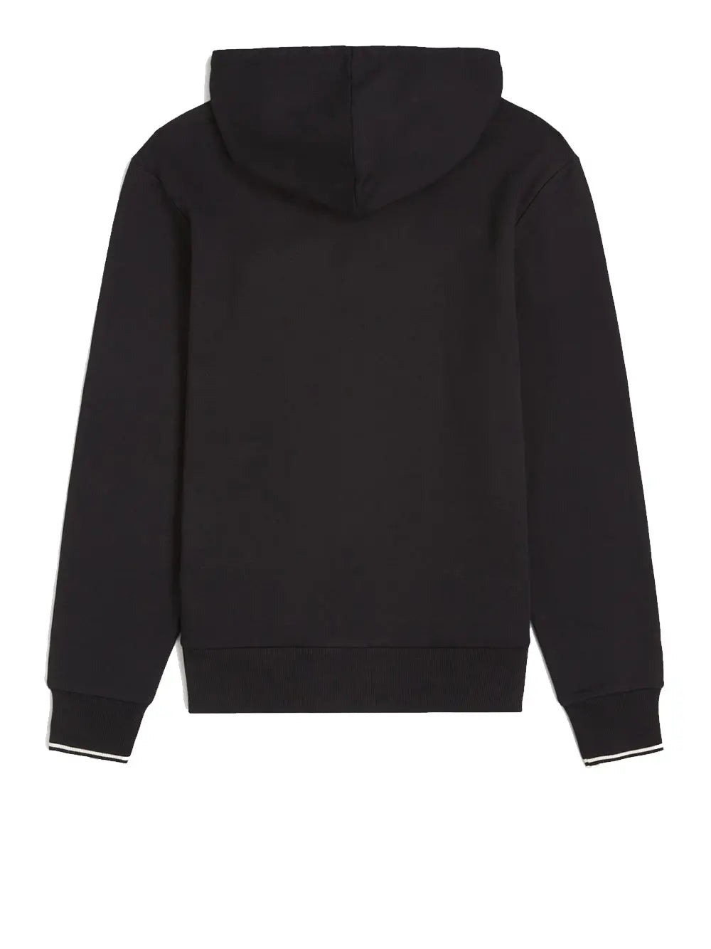 Felpa Fred Perry Hooded Zip Through Sweatshirt Uomo - Nero