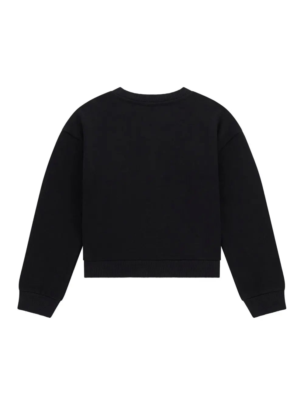 Felpa Guess BIG LOGO STRASS Bambina - Nero