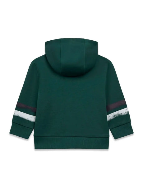 Felpa Guess LS HOODED ACTIVE TOP W/ZIP Bambino - Verde
