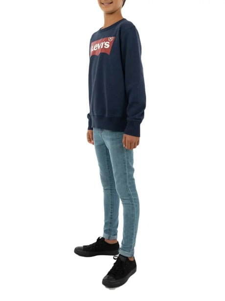 Felpa Levis Bambino Batwing Crewneck Blu Levi's  Angolo dello Sport