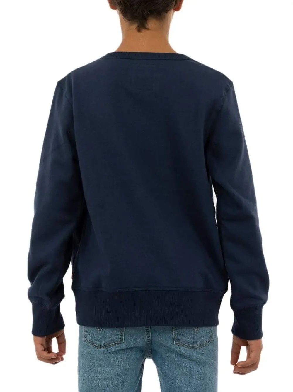 Felpa Levis Bambino Batwing Crewneck Blu Levi's  Angolo dello Sport