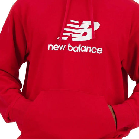 Felpa NEW BALANCE Uomo stacked logo Rosso NEW BALANCE  Angolo dello Sport