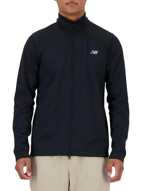 Felpa New Balance Uomo Tech Knit Full Zip Nero New Balance  Angolo dello Sport