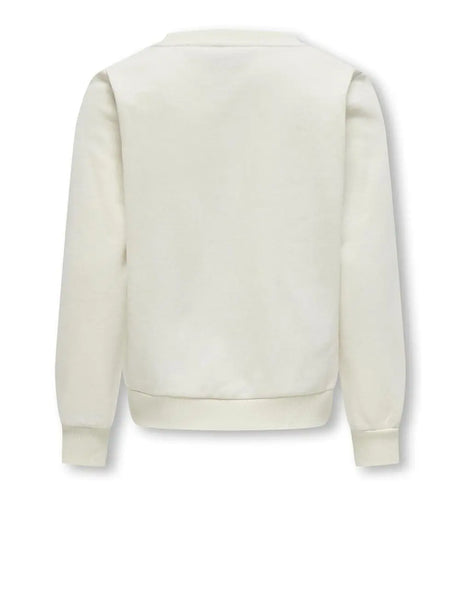 Felpa Only Bambina Bow Bianco Only  Angolo dello Sport