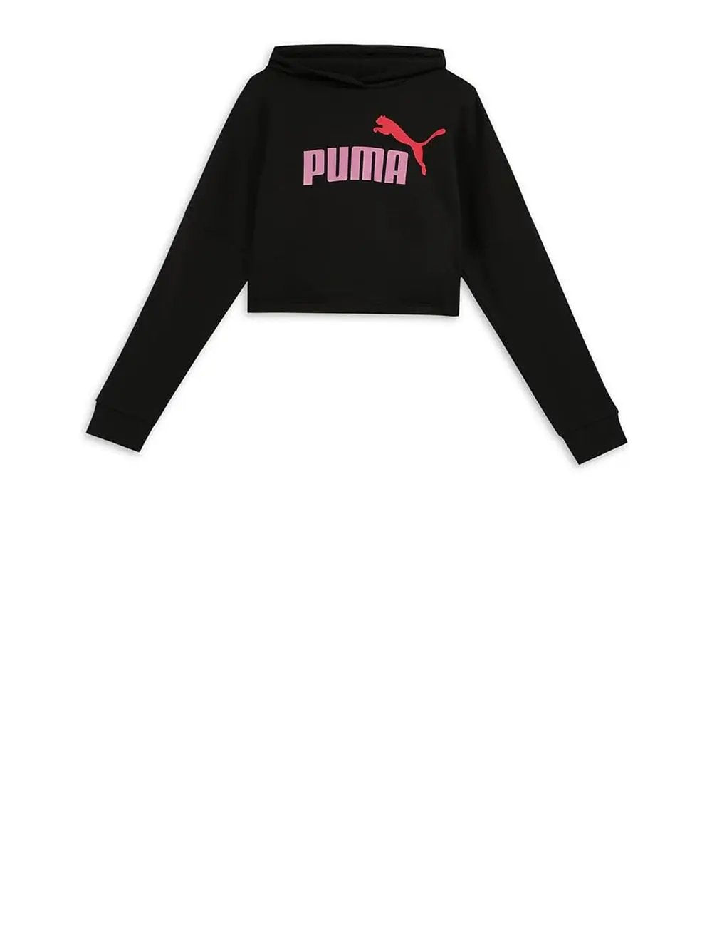 Felpa Puma Bambina Ess Logo Cropped Hoodie G Nero Puma  Angolo dello Sport