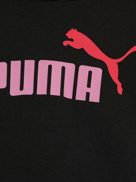Felpa Puma Bambina Ess Logo Cropped Hoodie G Nero Puma  Angolo dello Sport