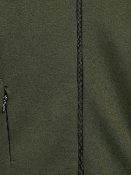 Felpa Puma Bambino Evostripe Fz Hoodie Dk Verde Puma  Angolo dello Sport