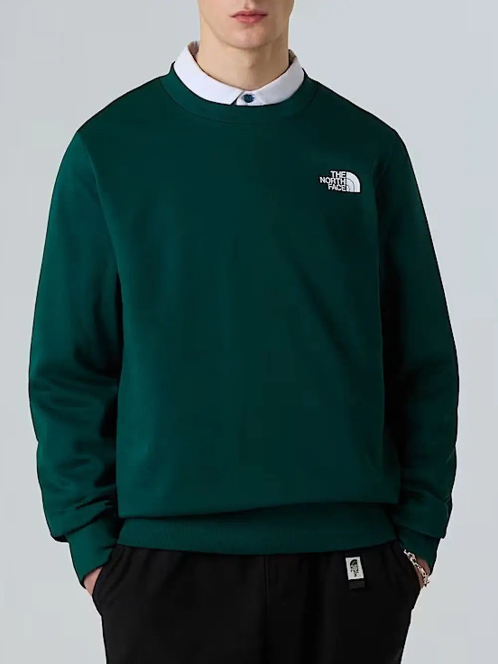 Felpa The North Face Simple Dome Crew Uomo - Verde