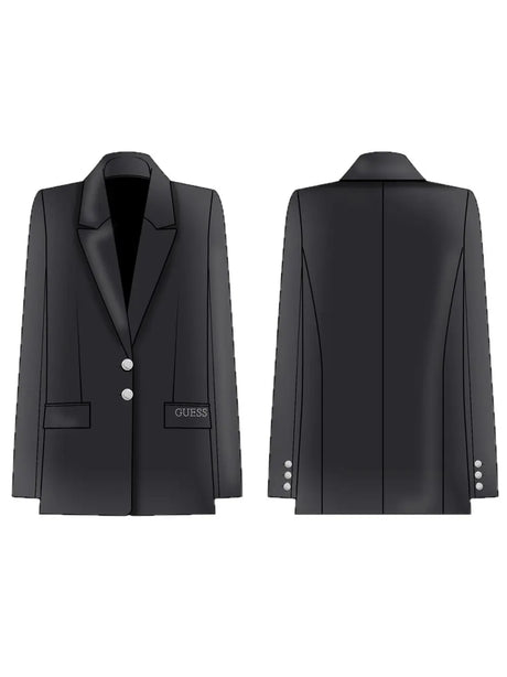 Giacca Guess TWILL LS BLAZER CEREMONY Bambina - Nero