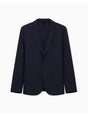 Giubbino Armani monopetto in twill ultra stretch Uomo - Navy
