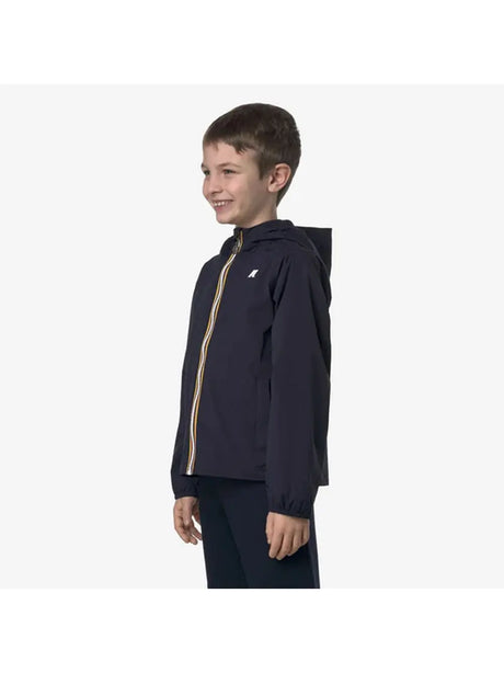 Giubbino K-Way JACK STRETCH NYLON JERSEY Bambino - Blu