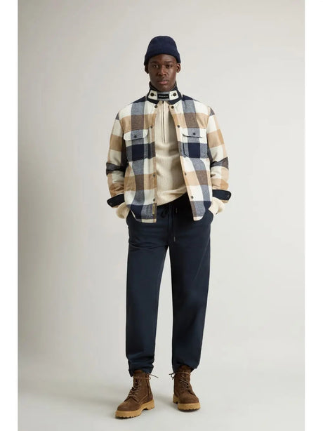 Giubbino Woolrich WOOL CHECK ALASKAN SHIRT JACKET Uomo - Multicolore