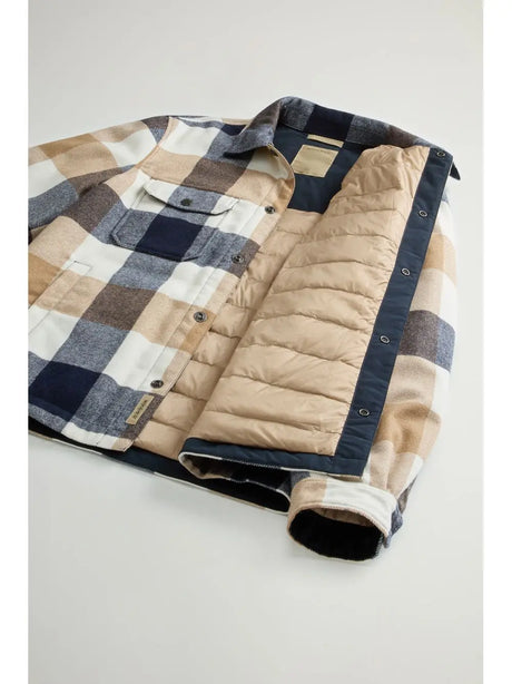 Giubbino Woolrich WOOL CHECK ALASKAN SHIRT JACKET Uomo - Multicolore