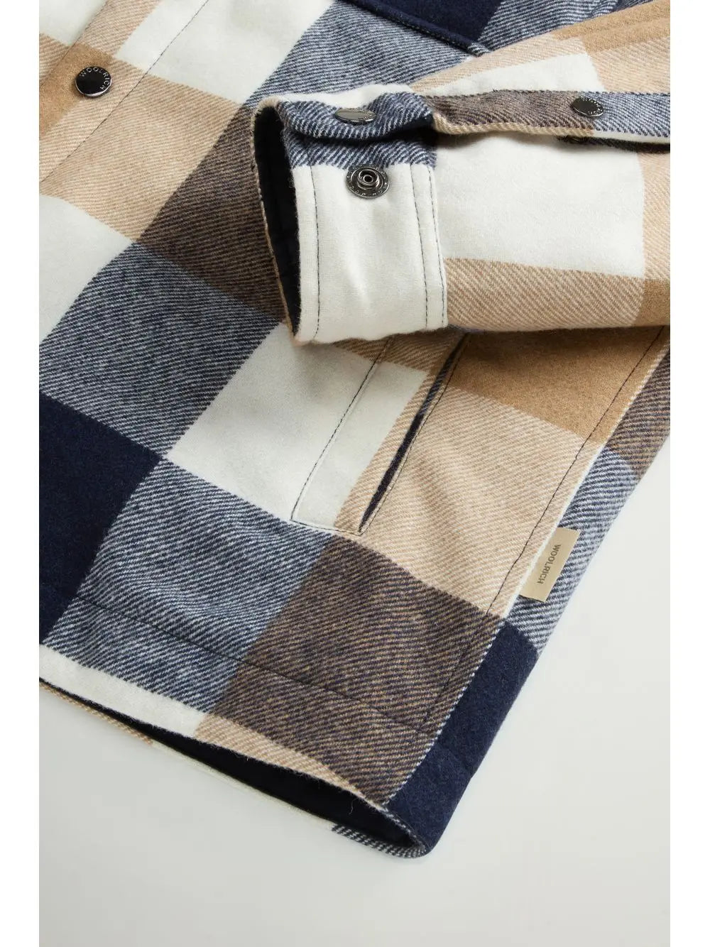 Giubbino Woolrich WOOL CHECK ALASKAN SHIRT JACKET Uomo - Multicolore