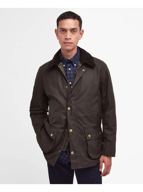 Giubbotto Barbour ashby wax Uomo - Oliva