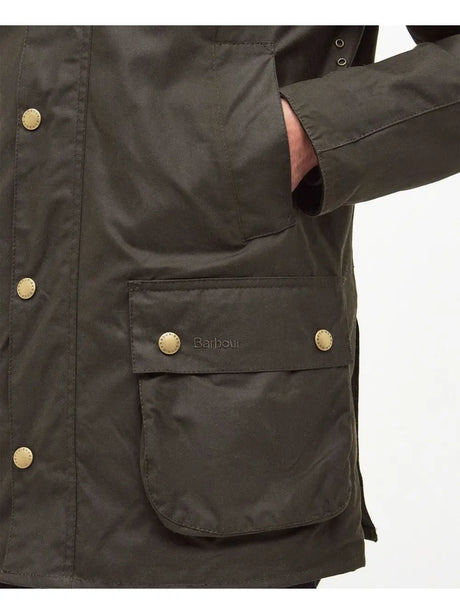 Giubbotto Barbour ashby wax Uomo - Oliva