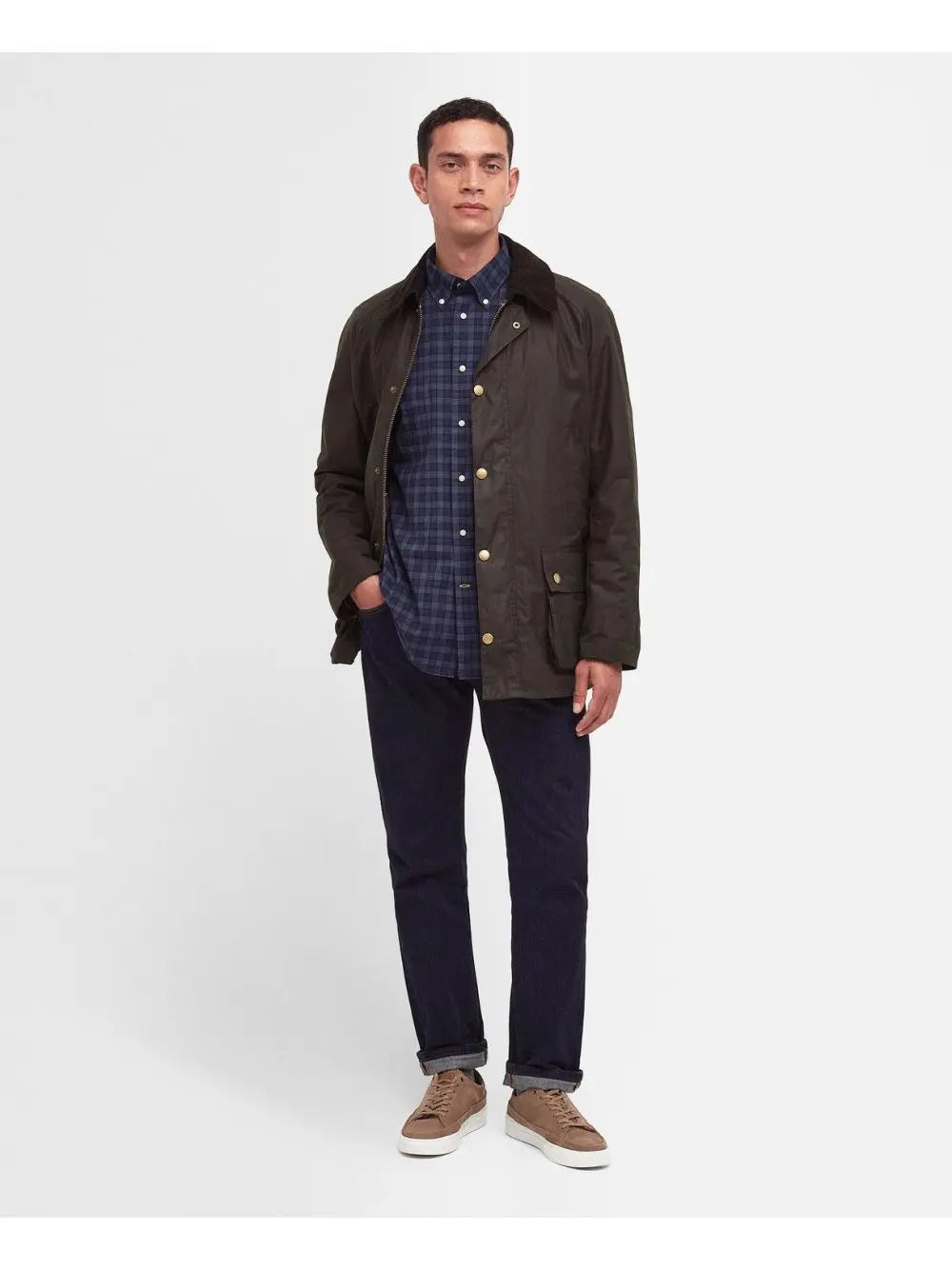 Giubbotto Barbour ashby wax Uomo - Oliva