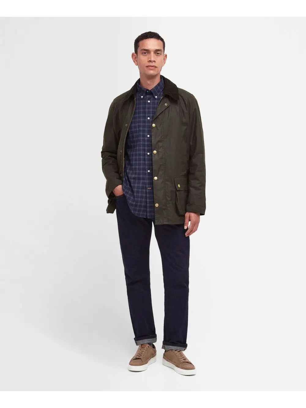 Giubbotto Barbour ashby wax Uomo - Oliva