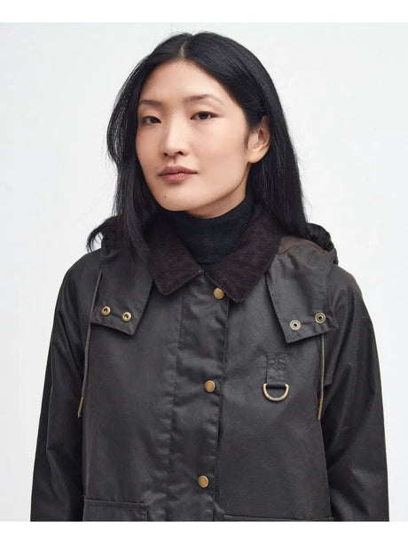 Giubbotto Barbour avon wax Donna - Oliva