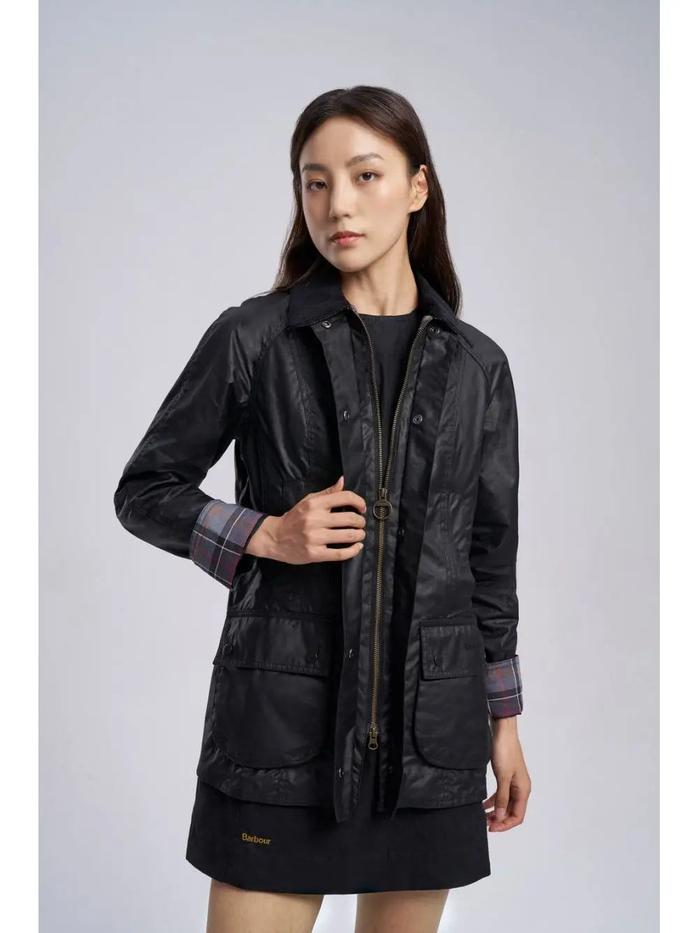 Giubbotto Barbour beadnell wax Donna - Nero