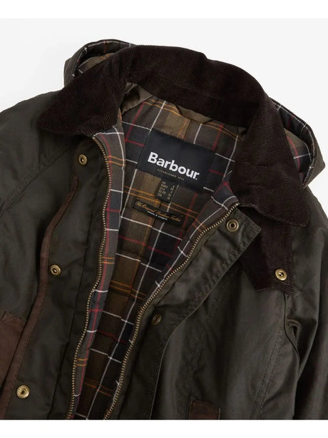 Giubbotto Barbour bower wax Donna - Oliva