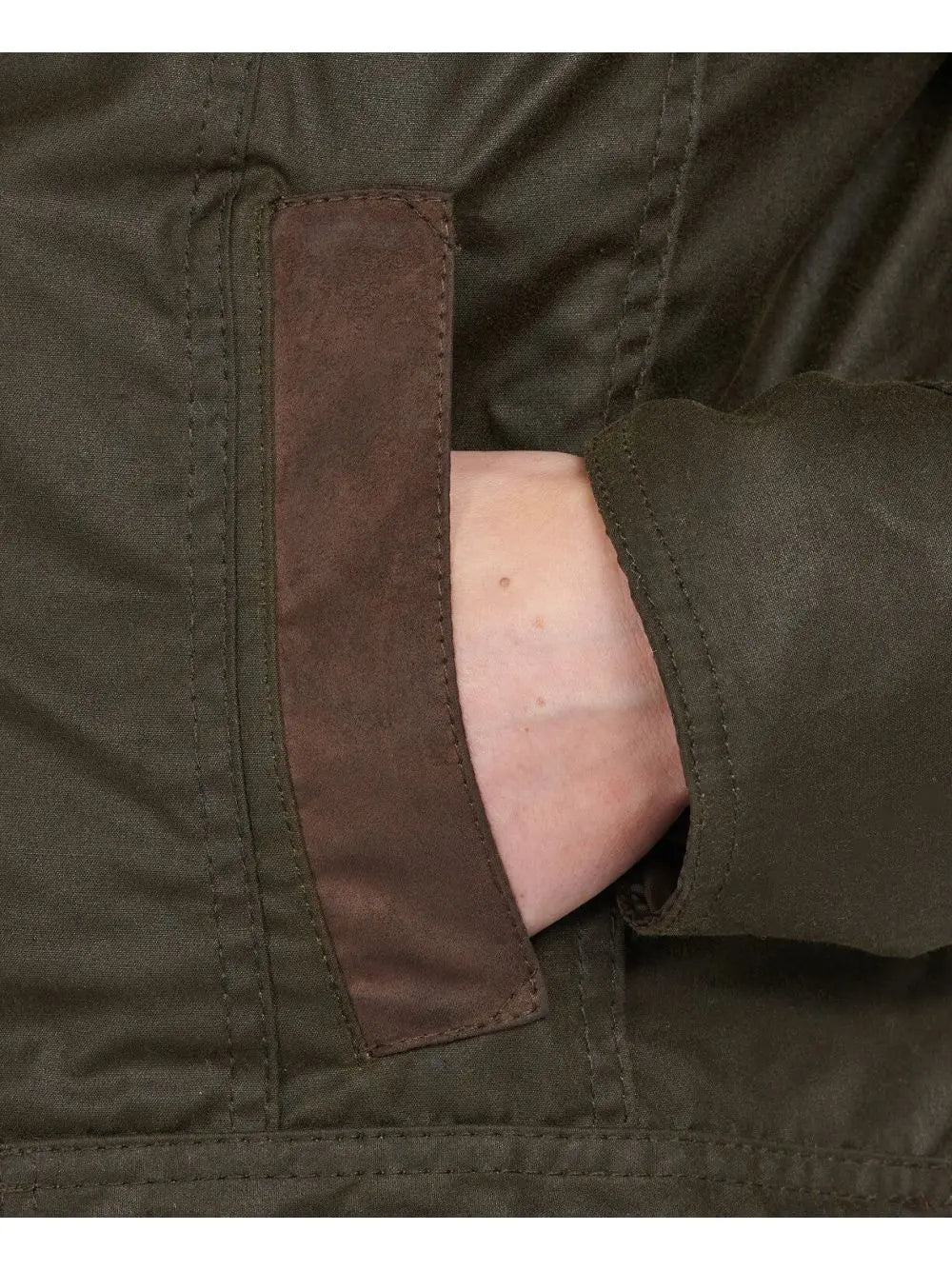 Giubbotto Barbour bower wax Donna - Oliva
