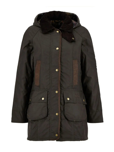 Giubbotto Barbour bower wax Donna - Oliva