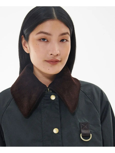 Giubbotto Barbour catton wax Donna - Marrone