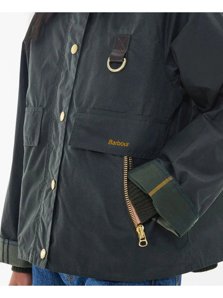 Giubbotto Barbour catton wax Donna - Marrone