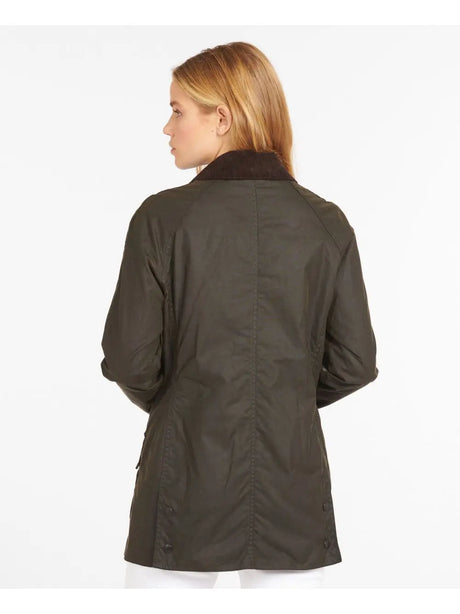 Giubbotto Barbour classic beadnell wax Donna - Oliva