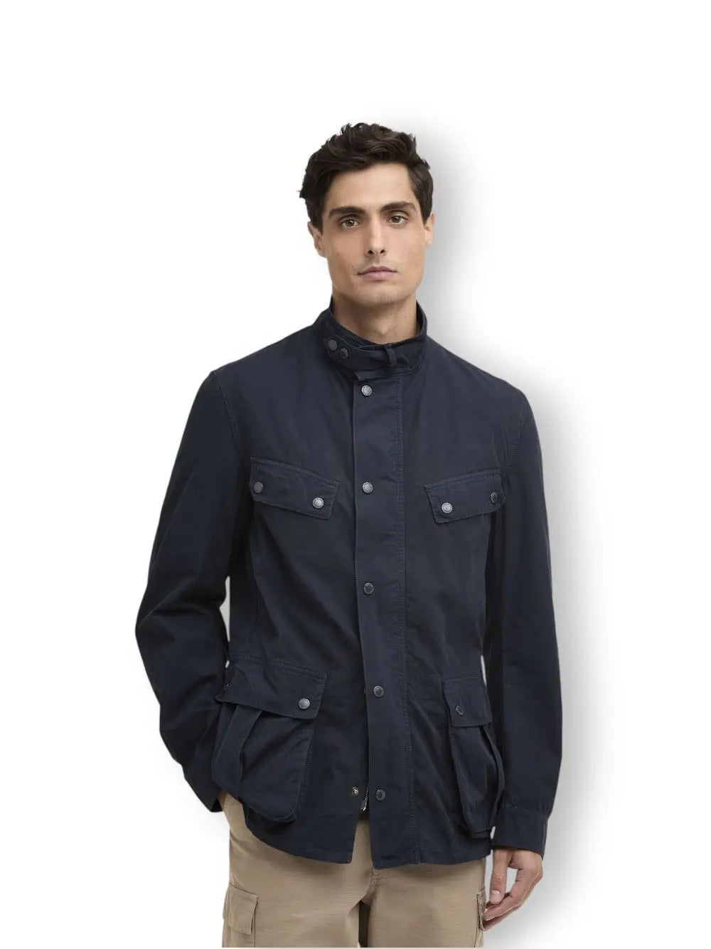 Giubbotto Barbour garment dyed duke Uomo - Navy