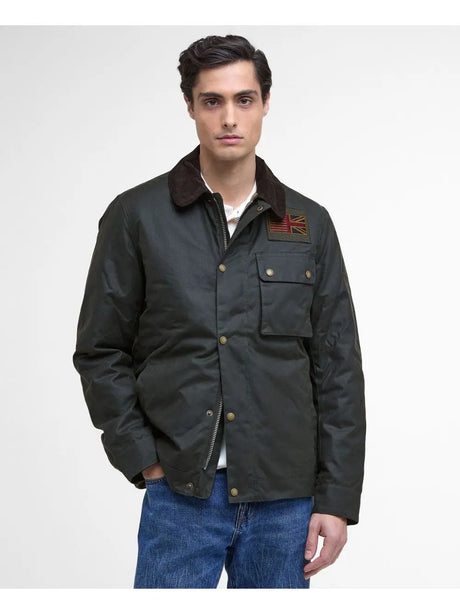 Giubbotto Barbour workers wax Uomo - Marrone
