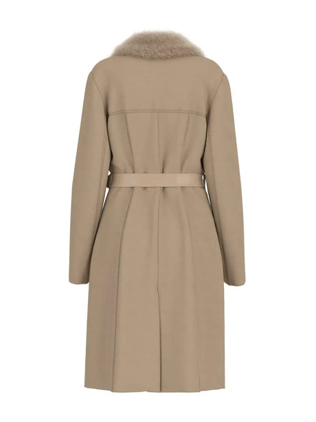 Giubbotto Guess New Patrice Belted Coat Donna - Marrone