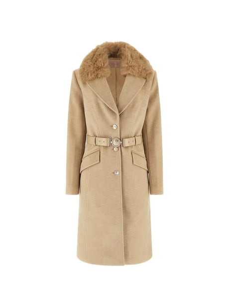 Giubbotto Guess New Patrice Belted Coat Donna - Marrone