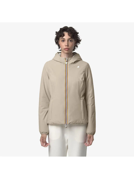 Giubbotto K-Way Lily St Warm Double Donna - Beige