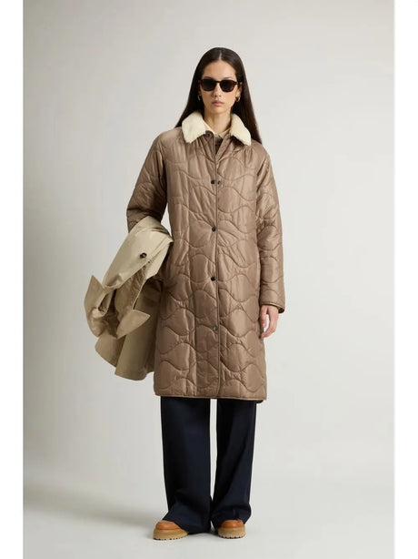 Giubbotto Woolrich ALL WEATHER COAT 3IN1 Donna - Beige