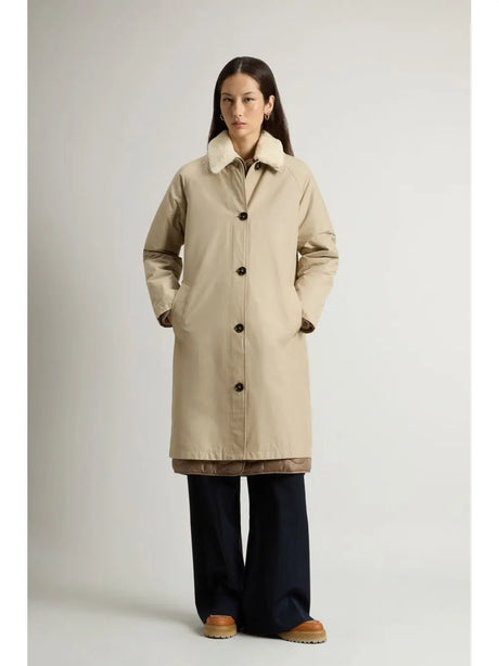 Giubbotto Woolrich ALL WEATHER COAT 3IN1 Donna - Beige