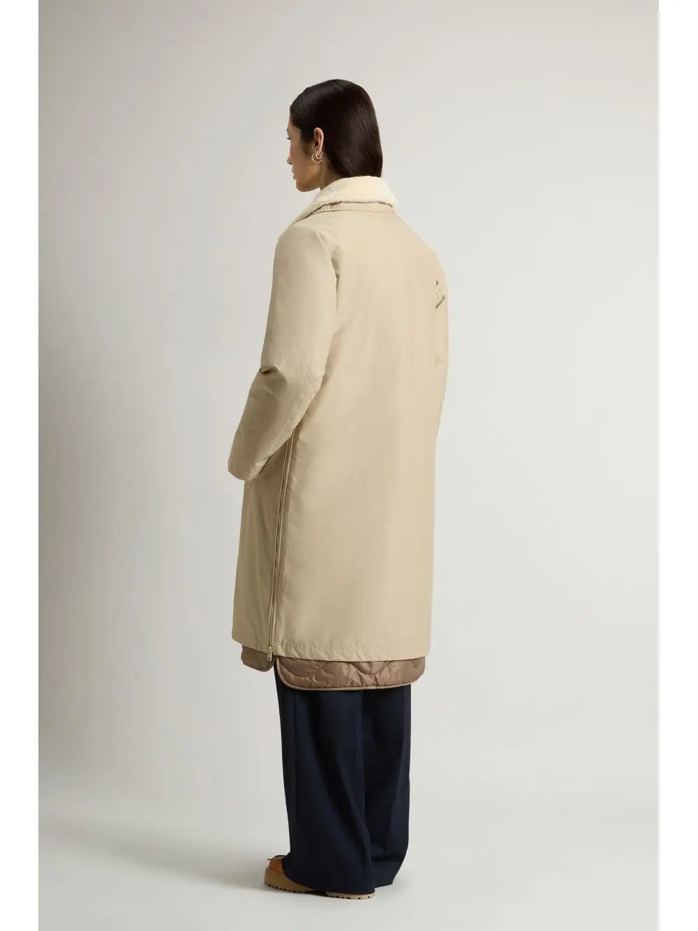 Giubbotto Woolrich ALL WEATHER COAT 3IN1 Donna - Beige