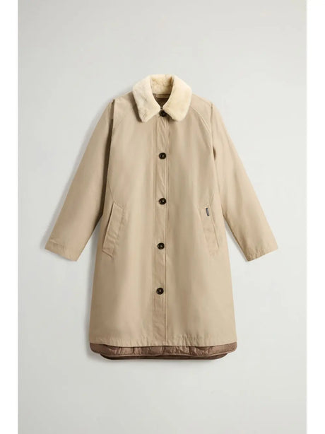 Giubbotto Woolrich ALL WEATHER COAT 3IN1 Donna - Beige