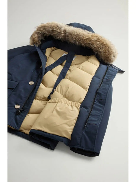 Giubbotto Woolrich ARCTIC DETACHABLE FUR ANORAK Uomo - Blu