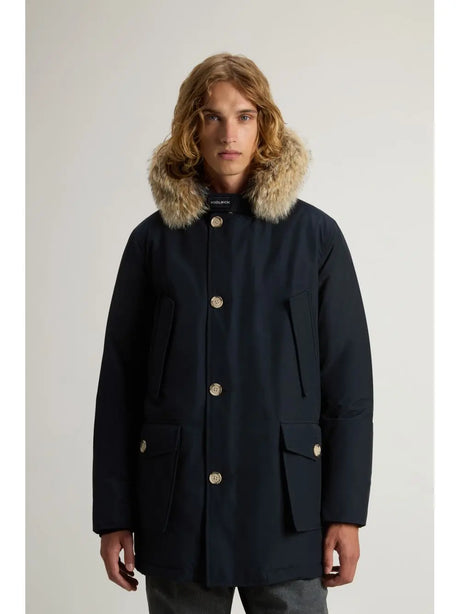Giubbotto Woolrich ARCTIC DETACHABLE FUR PARKA Uomo - Blu