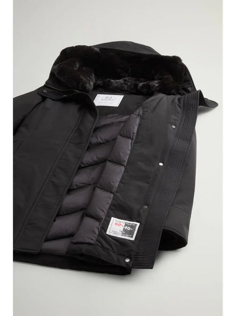 Giubbotto Woolrich BOULDER FAUX FUR PARKA Donna - Nero