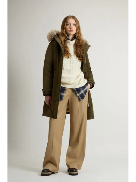 Giubbotto Woolrich GRACE FUR PARKA Donna - Verde