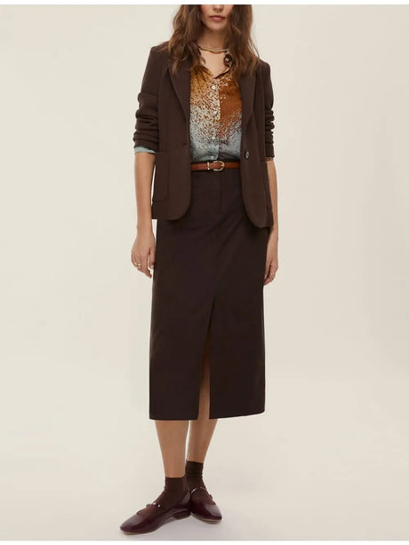 Gonna Emme Marella DRITTO Donna - Nero
