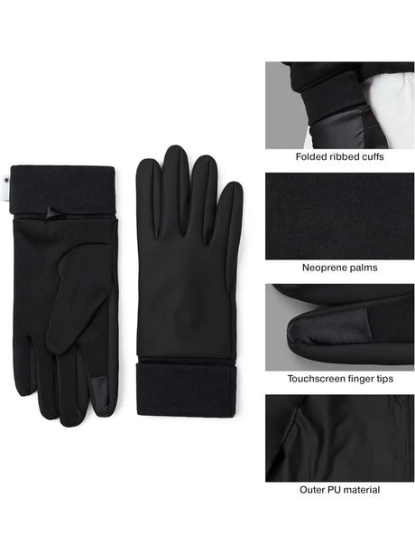 Guanti Rains Unisex - Nero