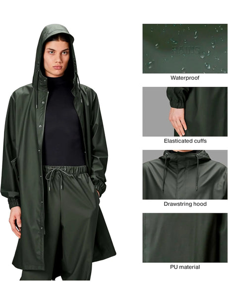 Impermeabile Rains Donna Fishtail Verde Rains  Angolo dello Sport